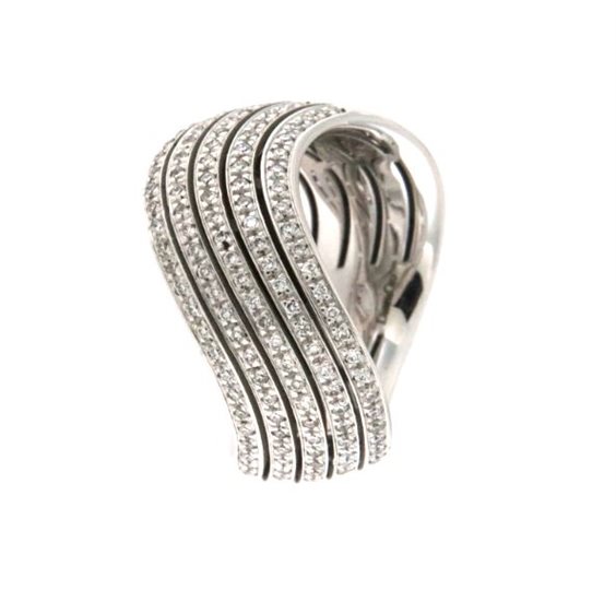 Anello Donna Oro Donna in Oro bianco Diamante 0.38 Ct DFAF2190.38 - DFAF2190.38